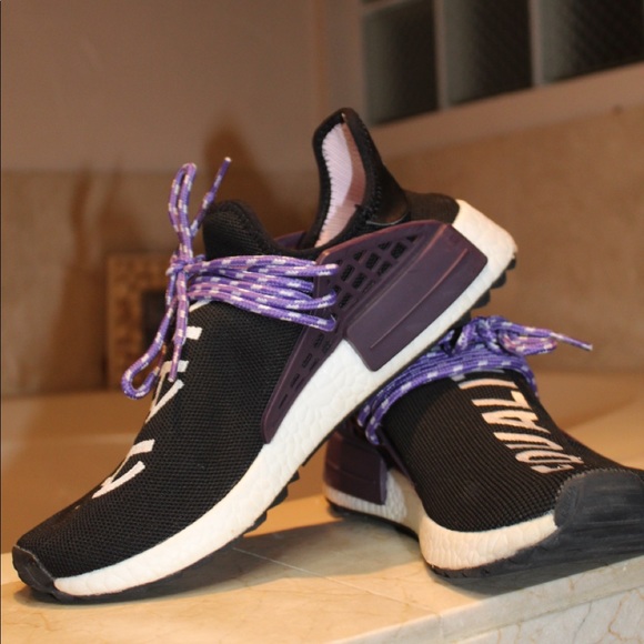 human race shoes purple